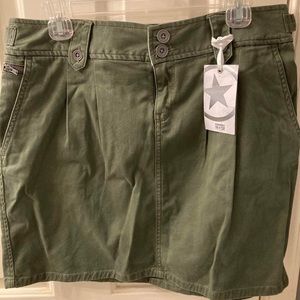 NWT army green Converse skirt, size 12